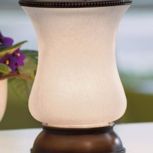 NEW!! Scentsy white cracked tulip warmer